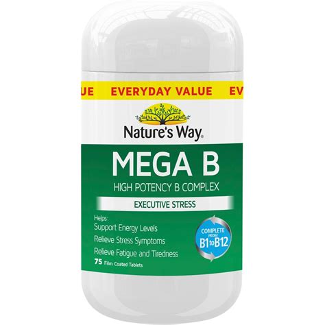 nature's way mega b|Nature's Way Mega B 75s.